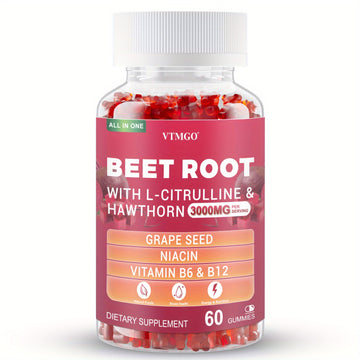 Beetroot Gummies Athletic Performance & Blood Circulation Support
