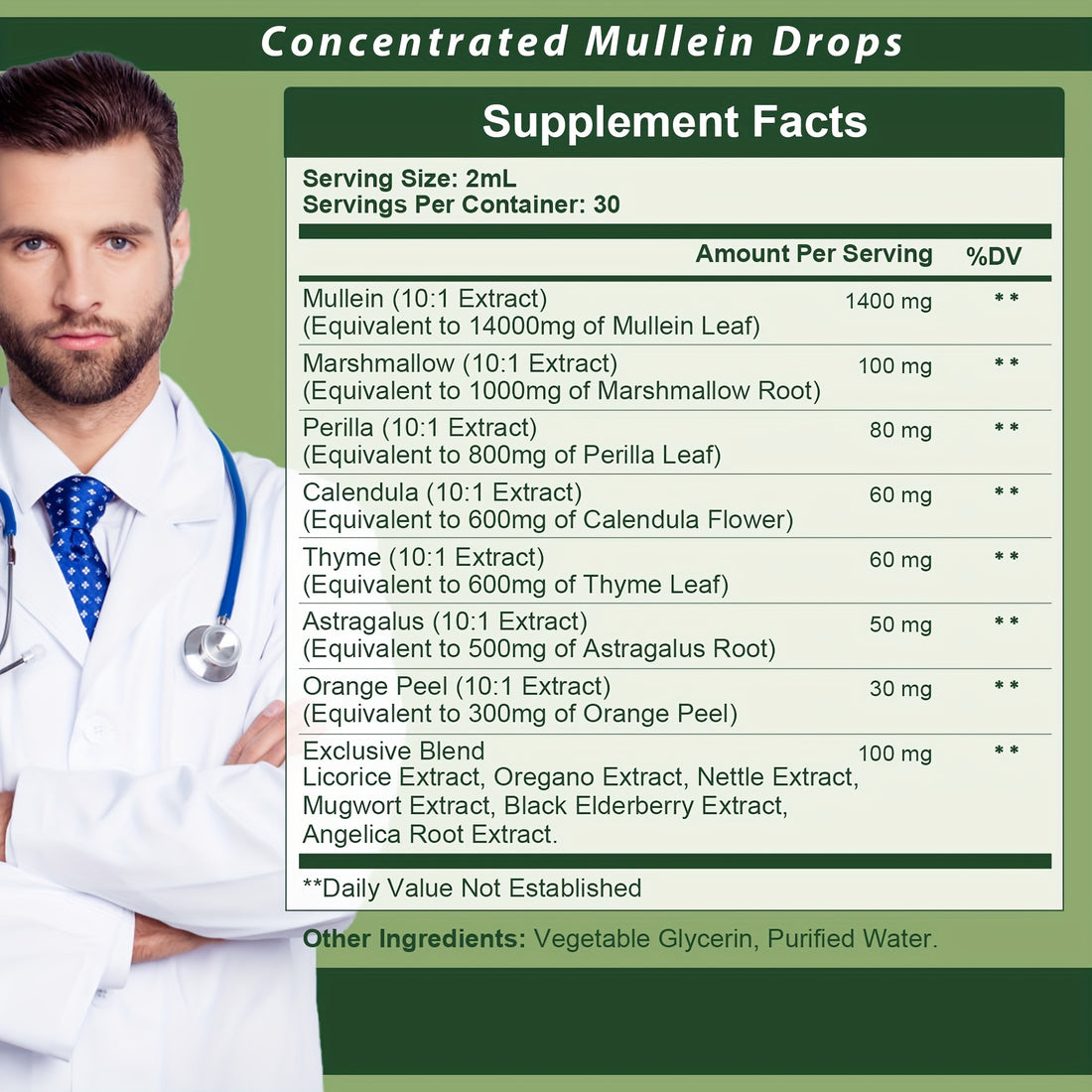 GPGP Greenpeple Mullein Drops 2oz