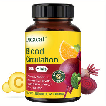 Beetroot 100mg + Broccoli Blood Circulation Support (120 Caps)